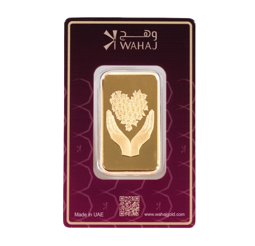 bouquet of heart gold bar – 999.9 1 ounce